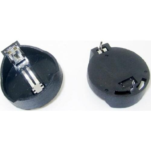 10pcs DIP CR2032 2032 Battery Button Cell Coin Holder Socket Case Black,ICs