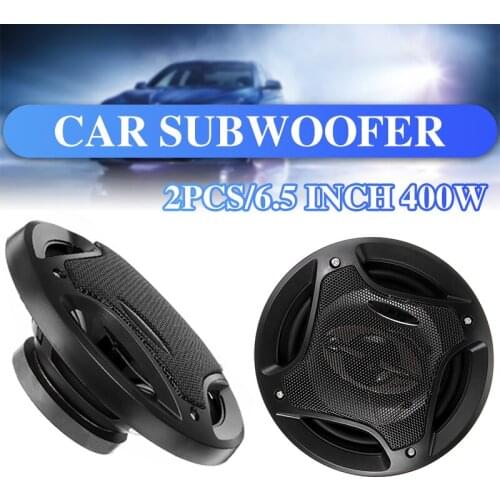 2pcs 6.5 inch 400W 3 Way Car Speaker and Subwoofer HIFI Speaker Car Rear / Front Door Audio Music Stereo Coxial Speakers System