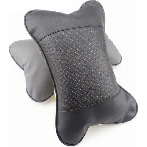 2018 new pu leather headrest pillow universal comfortable neck pillow for Ford Focus Fusion Escort Kuga Ecosport Fiesta Falcon