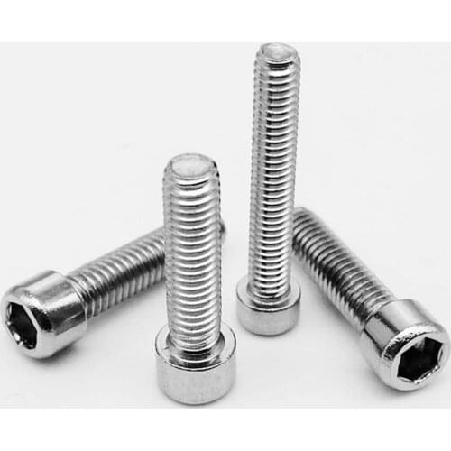 25pc M2.5 M3 Non-standard 304 A2-70 Stainless Steel Small Hexagon Hex Socket Cap Head Screw Allen Bolt Head Diameter 3.8mm 4.5mm