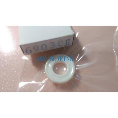 6903-2RS full ZrO2 ceramic deep groove ball bearing 17x30x7mm 61903 bike bearing