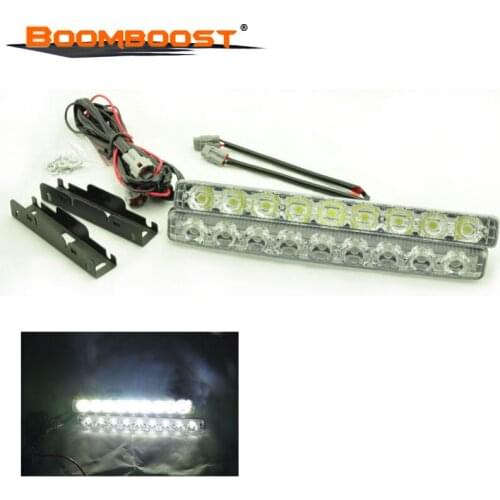 Free shipping Daylight Running Light White Fog Driving Lamp 2x 9 LED Universal Car