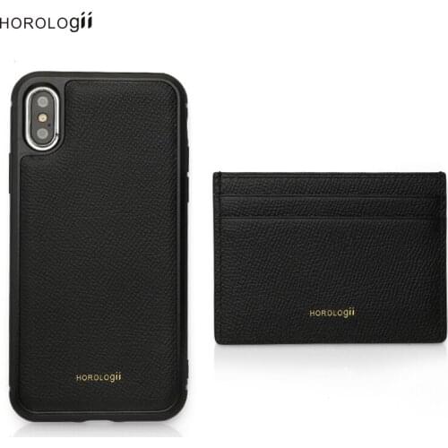Horologii CUSTOM Name Free Black for Iphone 8 Plus Xs Max XR 11 12 MINI Case with Card Holder Set Gift Package Dropship