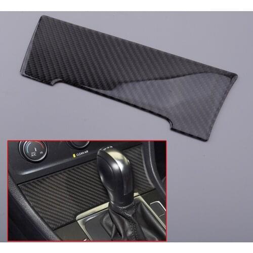 Black Carbon Fiber Console Cigarette Lighter Cover Trim Moulding Fit For VW Golf 7 2013 2014 2015 2016 2017