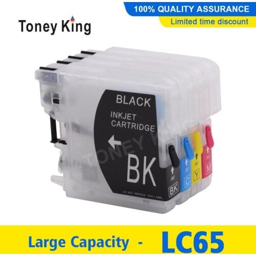 Toney King Refill Printer Ink Cartridge For Brother LC 16 38 61 67 980 990 1100 65 XL For LC65 XL MFC 930CDN 930CDWN 935CDN