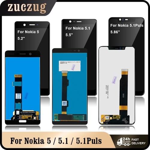 For Nokia 5 / 5.1 / 5.1 Plus X5 LCD Display Touch Screen Digitizer Assembly Replacement LCDs + Gift