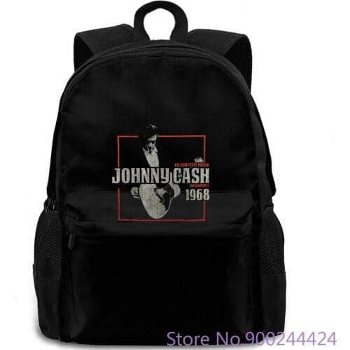 Johnny Cash Mens Smokin' Vintage Small Black Homme backpack