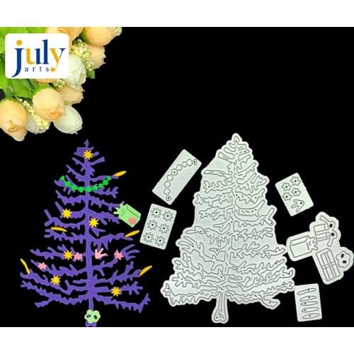 Julyarts 145*133mm Christmas Tree Metal Dies for DIY Scrapbooking Paper Cards Decorative Crafts New 2018 Die