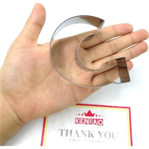 KENIAO Letter G of Alphabe Cookie Cutter for Birthday Party - 7.1 x 7.1 cm - Biscuit / Fondant / Pastry Cutter - Stainless Steel