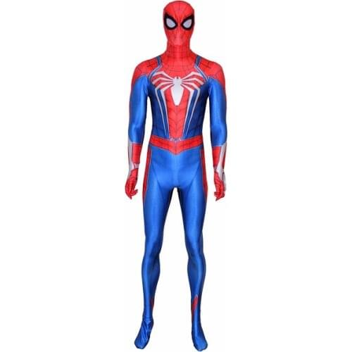 Insomnia PS4 Superhero Costume Cosplay Costume Superhero Costume Halloween Zentai Cosplay Black Men Bodysuit Custom Made