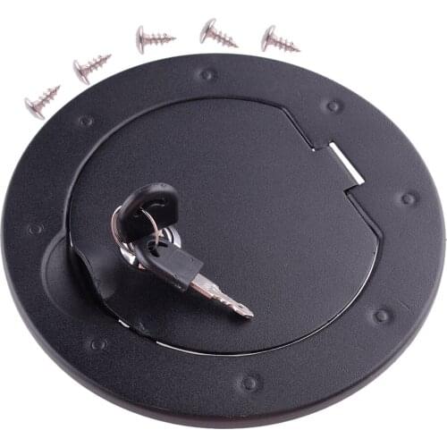 Car Locking Fuel Filler Door Gas Tank Cap Cover Fit For Jeep Wrangler JK 2/4 Door 2007-2013 2014 2015 2016 2017