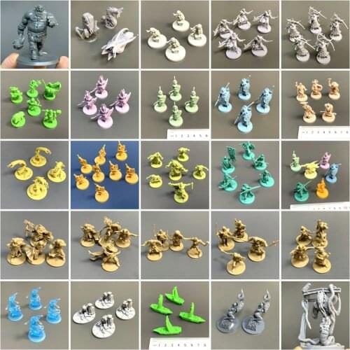 Lot CMON Board Game Miniatures Zombicide Green Horde Rising Sun Song of Ice Hero Warrior Horror Zombies Table-Top Thumbnails Toy