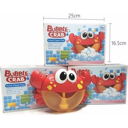 Swimming Soap Machine Kids Bathroom Bubble Crabs Toys For Children Funny Bath Music Bubble Maker Bathtub Pool Baby Bath Toys