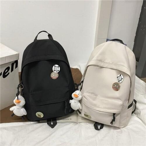 Fashion Backpack Nylon Women Backpacks Summer Harajuku Simple Anti Theft School Bags 2021