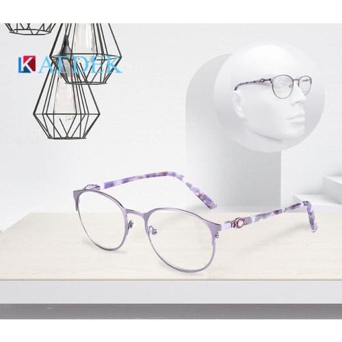 KAEDEK Brand Anti Blue Light Blocking Reading Glasses Clear Glass Lenses Presbyopic Eyeglasses Read Spectacles Rectangle Design