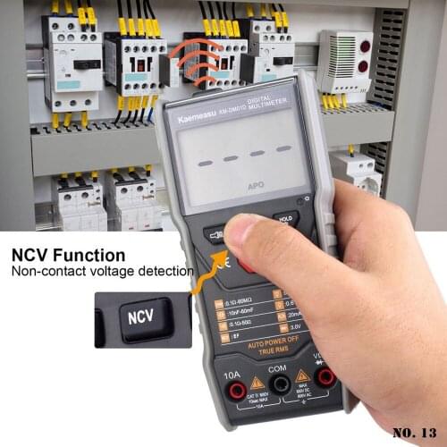 Professional High Precise 6000 Counts Digital Multimeter Transistor Tester Electrical Test Meter Professional Analog Auto Range