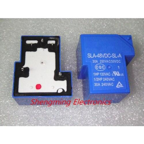 2pcs 5pins 48V SLA-48VDC-SL-A T90 30A 250VAC 30VDC Relay