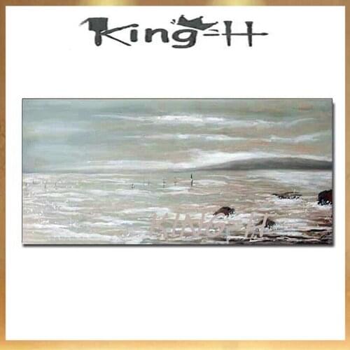 Seaview Oil Paintings Sea And Rock 100% Handpainted Modern High Quality Abstract Decoration On Canvas Wall Art Home Unframed