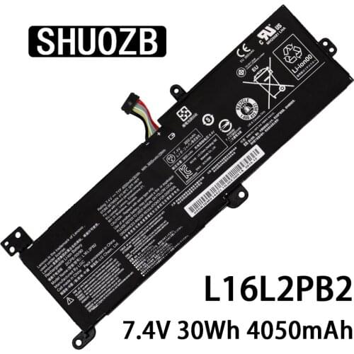 SHUOZB New L16L2PB2 Laptop Battery 7.4V 30Wh 4050mAh For Lenovo 5000 5000-15 L16S2PB2 2ICP6/55/90 Series Tablet Free Shipping