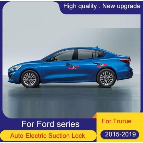 Smart Auto Electric Suction Door Lock For FORD Trurue Ecosport Kuga Edge Mustang Soft Close Door Super Silence Car Vehicle Door