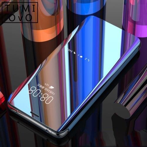 For Samsung S6 S7 edge S8 S9 Plus A3 A5 A7 J3 J5 J7 2016 2017 2018 Note 4 5 8 Cover Smart Mirror Flip Cover Case Leather Stand