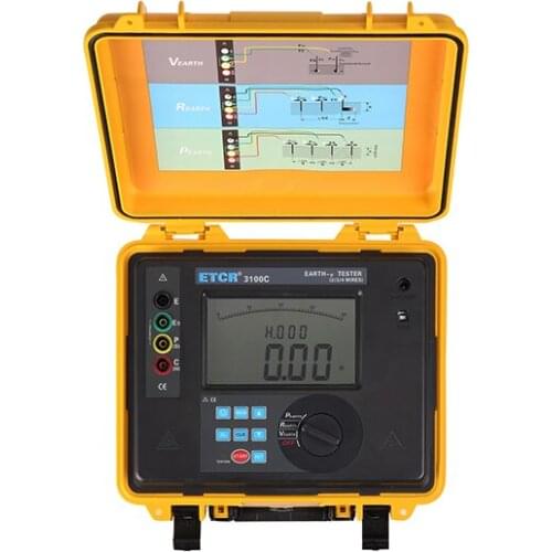 High Accurate Digital earth Soil Resistivity Test Meter ETCR3100C geo resistivity meter