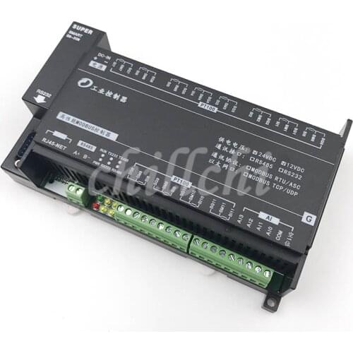 12 road high precision PT100 + 4 road AI three wire system temperature acquisition module RS232+485 serial temperature collector