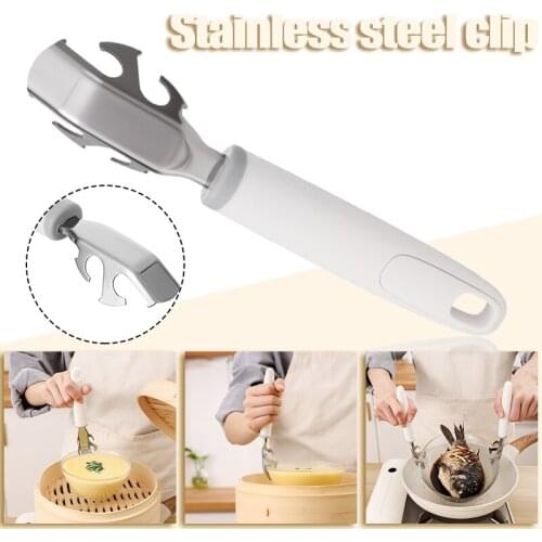 Tray Clamp Multi-Function Anti-Scald Bowl Lifter Dish Clamp Stainless Steel Bowl Clamp Anti-rust xqmg Spoon Rests Pot Clips 2021