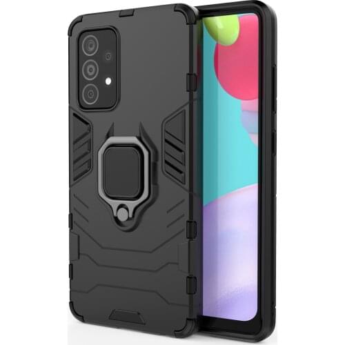 Armor Shockproof Ring Holder Case For Samsung Galaxy A52 5G SM-A5260 Hard PC Soft TPU Hybrid Rugged Back Cover