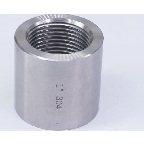 1" BSP Female 304 Stainless Steel Pipe Fitting Coupler Water Gas Oil 4284 PSI 30Mpa