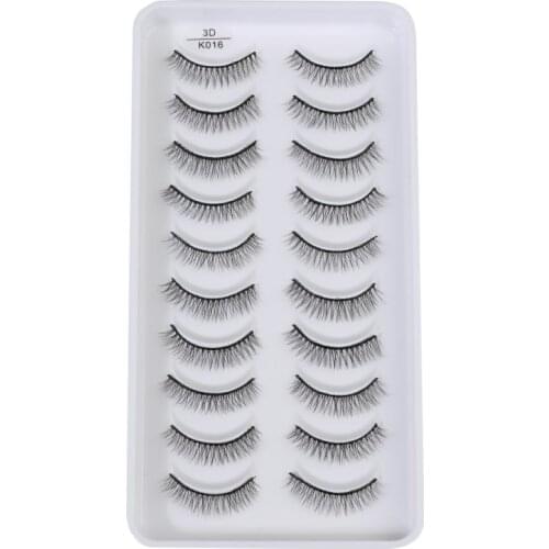 10 Pairs Thick Faux 3D Mink Lashes Natural Long False Eyelashes Dramatic Fake Lashes Makeup Eyelash Extension maquiagem