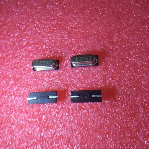 10PCS/ 11.0592MHZ HC-49SMD 2 feet fake patch crystal oscillator original manufacturer genuine 20PF 20PPM