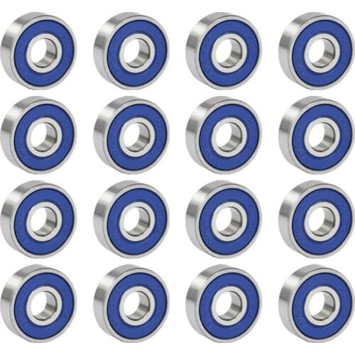 16Pcs Professional Frictionless ABEC 9 Skateboard Roller Wheels High Precision Shafts Bearing Steel Spare Bearings