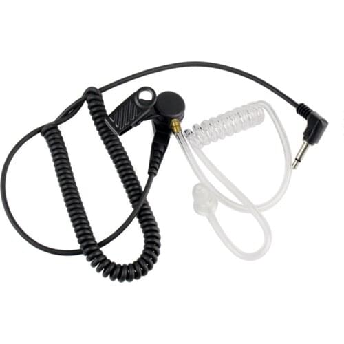 3.5mm Listen Only Earpiece Receive Only Earphone With Acoustic Tube For Motorola Kenwood ICOM Two Way Radio Microphone