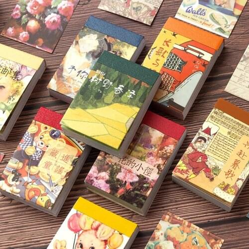 50 pcs natural scenery stationery stickers book aestheti painting Sticker junk journaling korean stationery aesthetic stickers