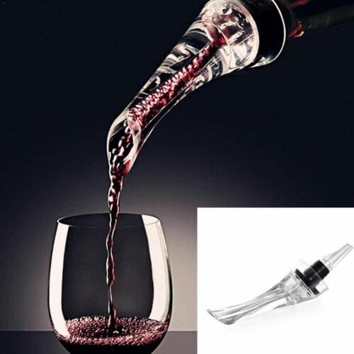 1Pc Portable Wine Decanter Red Wine Aerating Aerating Tool Pouring Quick Spout Wine Aerator Pump Decanter Pourer S2O6
