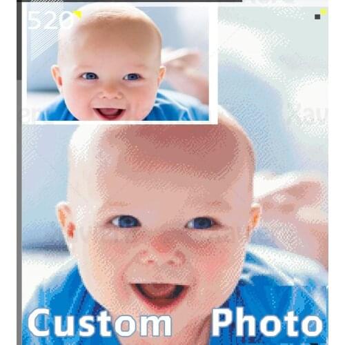 5D DIY Diamond Painting Photos Custom Full Picture of Rhinestones Diamond Embroidery Kid Portrait Baby Birthday Gift Child Craft
