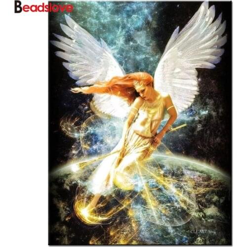 Wing Angel Woman Diamond painting full square Drill diamond embroidery,diamond mosaic Cartoon Portrait picture rhinestone ,S27