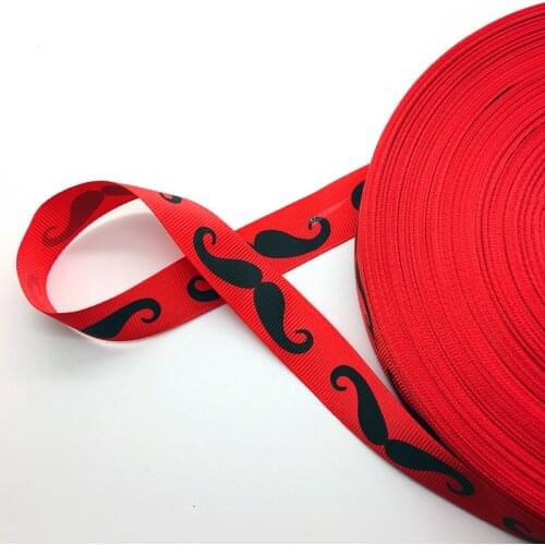Free Shipping 5 Yards 3/4'' 20mm Wide Printed Grosgrain Ribbon Hair Bow/Christmas/wedding DIY Sewing ,#AD30