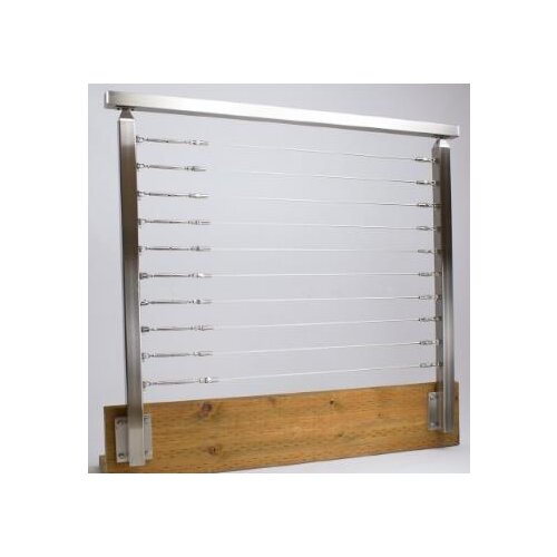 Freeshipping 304# Satin finished Handrailing Armrest Cable Wire Post Pole Staircase Parts Baluster for Floor Mount