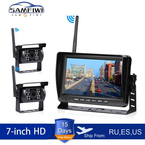 7 inch Wireless Car Monitor Truck Screen CMOS IR Night Vision Reverse Backup Wifi Camera Parking System Display for Car