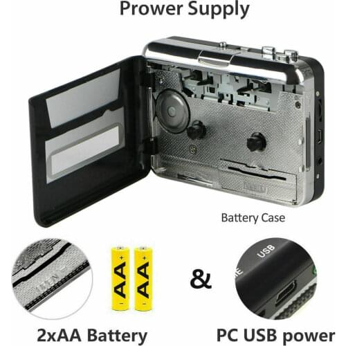 Digital Audio Music Player For Pc Usb Cassette Converts Tape To Mp3 Cd File Converter Capture Rechargable Cassette Recorders