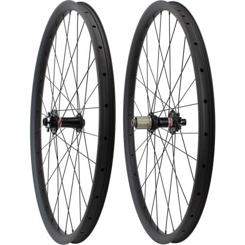 DAIRS 29er carbon wheels race 100x15 142x12 thru axle AM 36mm width carbon MTB wheels U shape MTB bike wheels bike wheels