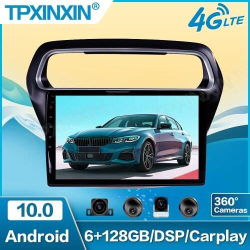 For Ford Escort 2015-2018 IPS128G Android 10 Car DVD Multimedia Player Radio Carplay GPS Navigation Audio Video