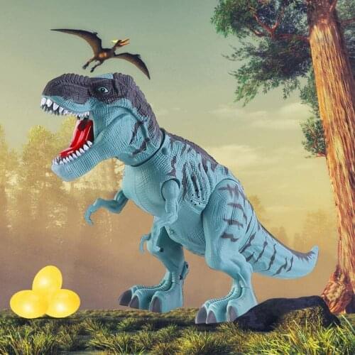 Electric Spray Lay Eggs Tyrannosaurus Robot Model Cartoon Animal Projection Dinosaur Toy Educational Kids Toys Gift