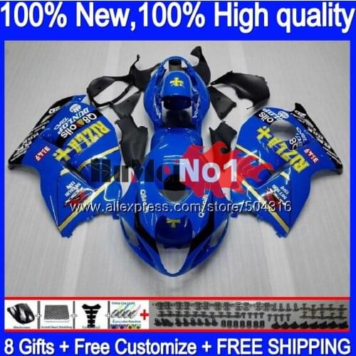 GSXR-1300 For SUZUKI Hayabusa GSXR 1300 28MC.35 RIZLA blue GSXR1300 2002 2003 2004 2005 2006 2007 96 02 03 04 05 06 07 Fairing