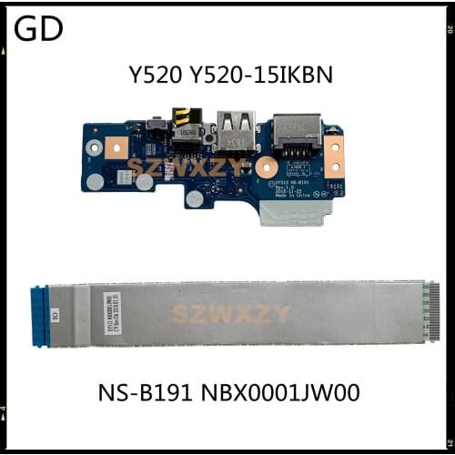 GD NEW Original For Lenovo Y520 Y520-15IKBN USB Audio LAN IO Board With Cable DY512 NS-B191 NBX0001JW00 Full Tested
