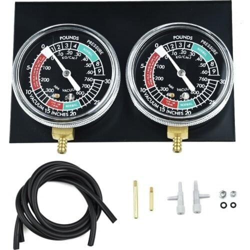 Motorcycle Carb Carburettor Vacuum Balancer Gauge With Hose Kit 2 Cylinder Motorbike Replacement Accessories