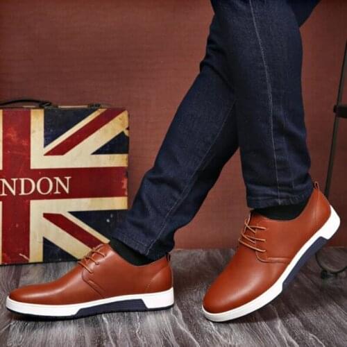 Men Casual Shoes White Large Size 48-39 Fashion Sneakers PU Leather Mens Moccasins Autumn Footwear Male Stylistics
