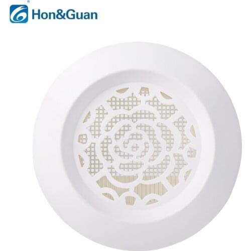 Round Plastic Louver Grille Cover with Fly Screen Mesh Wall Ceiling Exhaust Outlet for Kitchen Bathroom Ventilation Air Vent